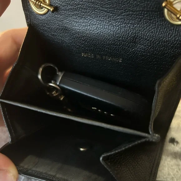 ⚜️🖤 Mini Chanel Wallet on a Chain Adjustable Wallet Crossbody to Belt Bag - Picture 9 of 14